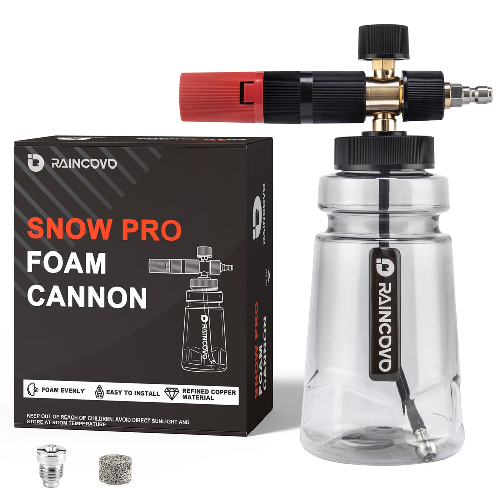 Raincovo Foam Cannon front view with adjustable nozzle