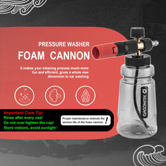 Raincovo Foam Cannon side view showcasing bottle design