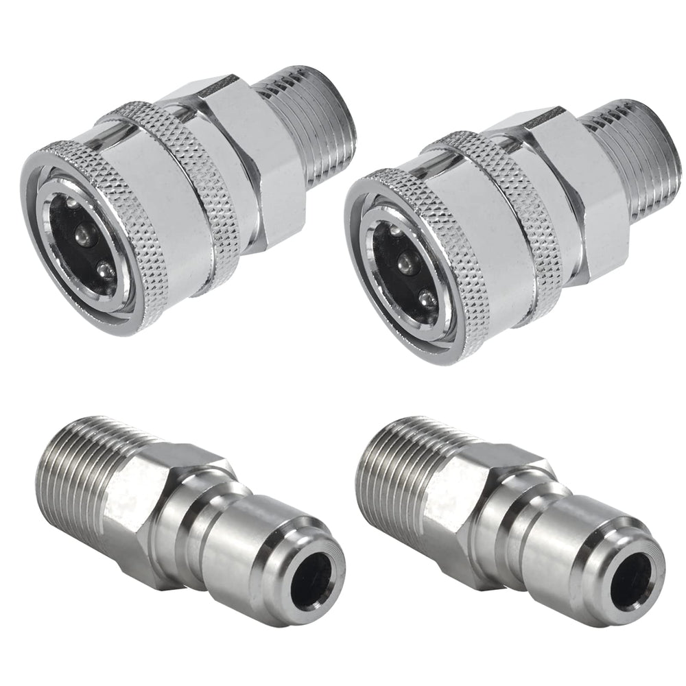 Raincovo Pressure Washer Quick Connect fittings set, 4 pieces