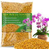 RAINFLOW 11.28 OZ Slow Release Fertilizer grey granules front view