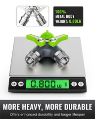 RAINPOINT 2 Way Garden Hose Splitter side view