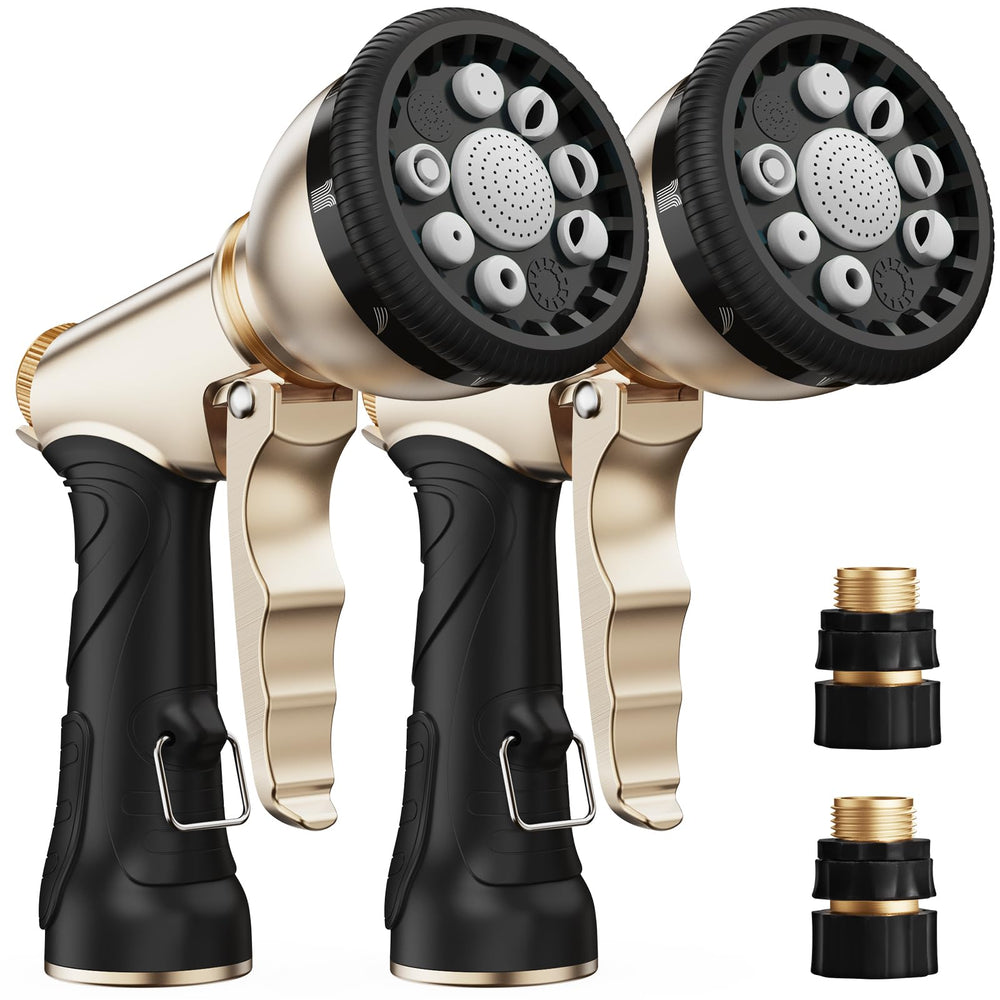 RAINPOINT Garden Hose Nozzle front view with ergonomic handle