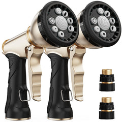 RAINPOINT Garden Hose Nozzle front view with ergonomic handle
