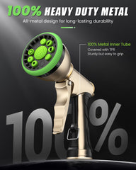 RAINPOINT Garden Hose Nozzle with 9 spray patterns