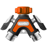 RAINPOINT Garden Hose Splitter 2 Way, Metal, front view