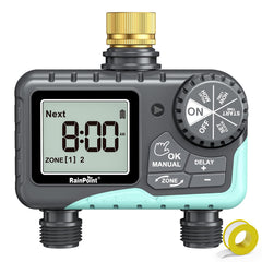 RAINPOINT Sprinkler Timer front view with blue colour