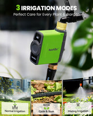 RAINPOINT WiFi Water Timer in garden setting