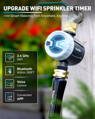 RAINPOINT WiFi Water Timer side view showing control panel
