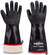 RAPICCA BBQ Grill Gloves front view black neoprene