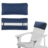 Rasugarlary outdoor chaise lounge pillow navy front view