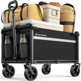 Raynesys Collapsible Wagon Cart in black, front view