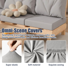 Rectangle cushion cover from Vorshape, Air-grey