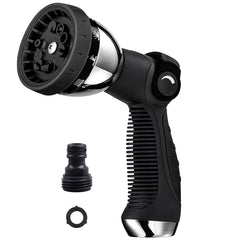 REDESS Garden Hose Nozzle front view with adjustable spray patterns