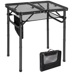 RedSwing Folding Grill Table front view, black mesh top