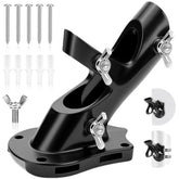 REERON 2-Position Flag Pole Holder Bracket Black front view