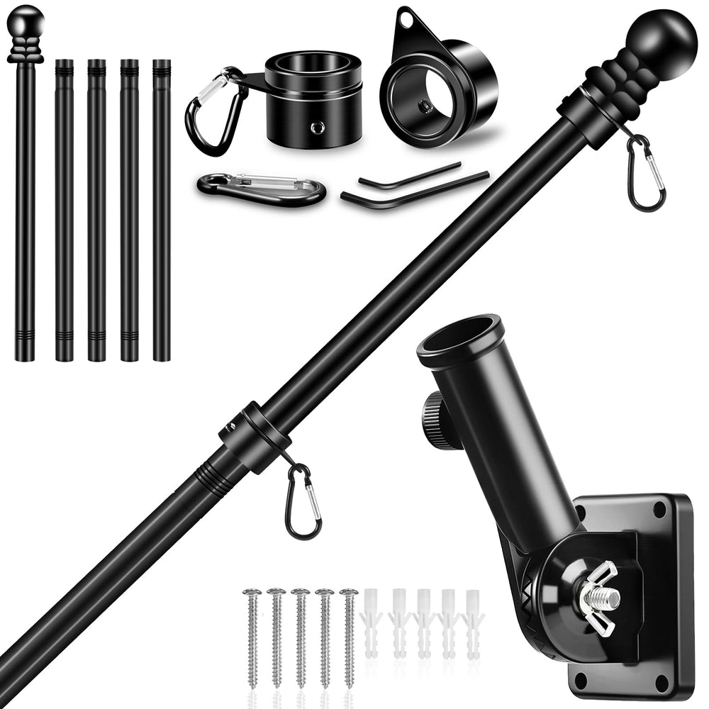 REERON 6 FT flag pole kit with adjustable bracket and hardware