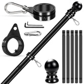 REERON 6 FT Stainless Steel Flag Pole Kit front view
