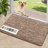 REFETONE Indoor Door Mat 20x32 coffee brown front view