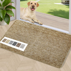 REFETONE Indoor Door Mat front view in coffee colour