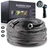 Relxitl Garden Hose 100FT gray model with 10 function nozzle