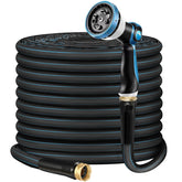 Relxitl Non-Expanding Garden Hose 50ft blue model front view