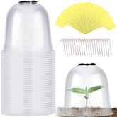 Remerry Garden Cloches 20 Pack clear bell covers front view