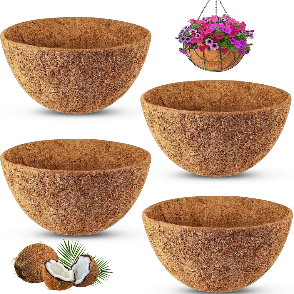 REMIAWY Hanging Basket Coco Liners 12 inch front view