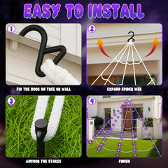 Remote control for LED spider web Halloween decorations