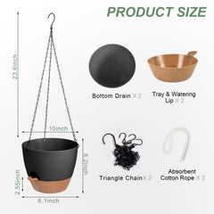 Removable bottom tray of Vanslogreen hanging planter