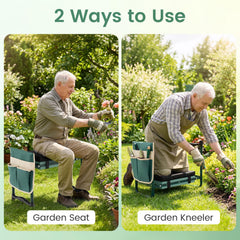 Removable tool pouch attached to OFFICEJOY Garden Kneeler