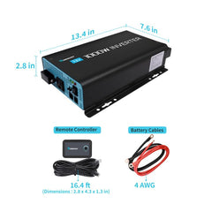 Renogy 1000W Inverter remote control with 16.4ft cable