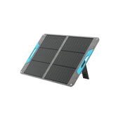 Renogy 100W Portable Solar Panel front view with black finish