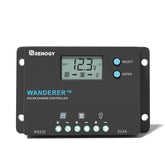 Renogy 10A Solar Charge Controller front view in silver
