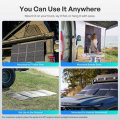 Renogy 200W Portable Solar Panel showing USB ports
