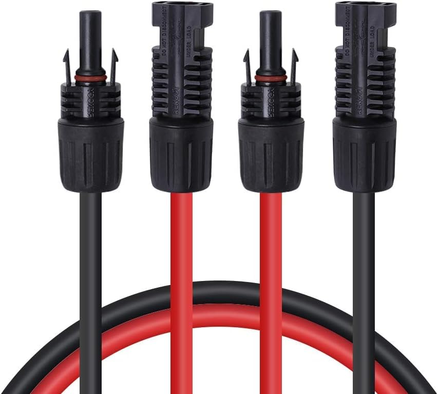 Renogy 20FT 10AWG Solar Extension Cable with male and female connectors