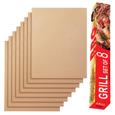 Renook Copper Grill Mats Set of 8 laid out flat