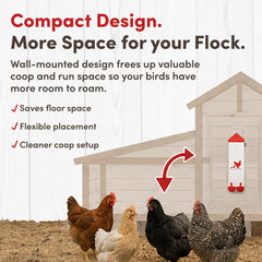 RentACoop chicken waterer lid with anti-roost feature