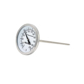 REOTEMP Soil Thermometer yellow model front view with 5-inch stainless steel stem