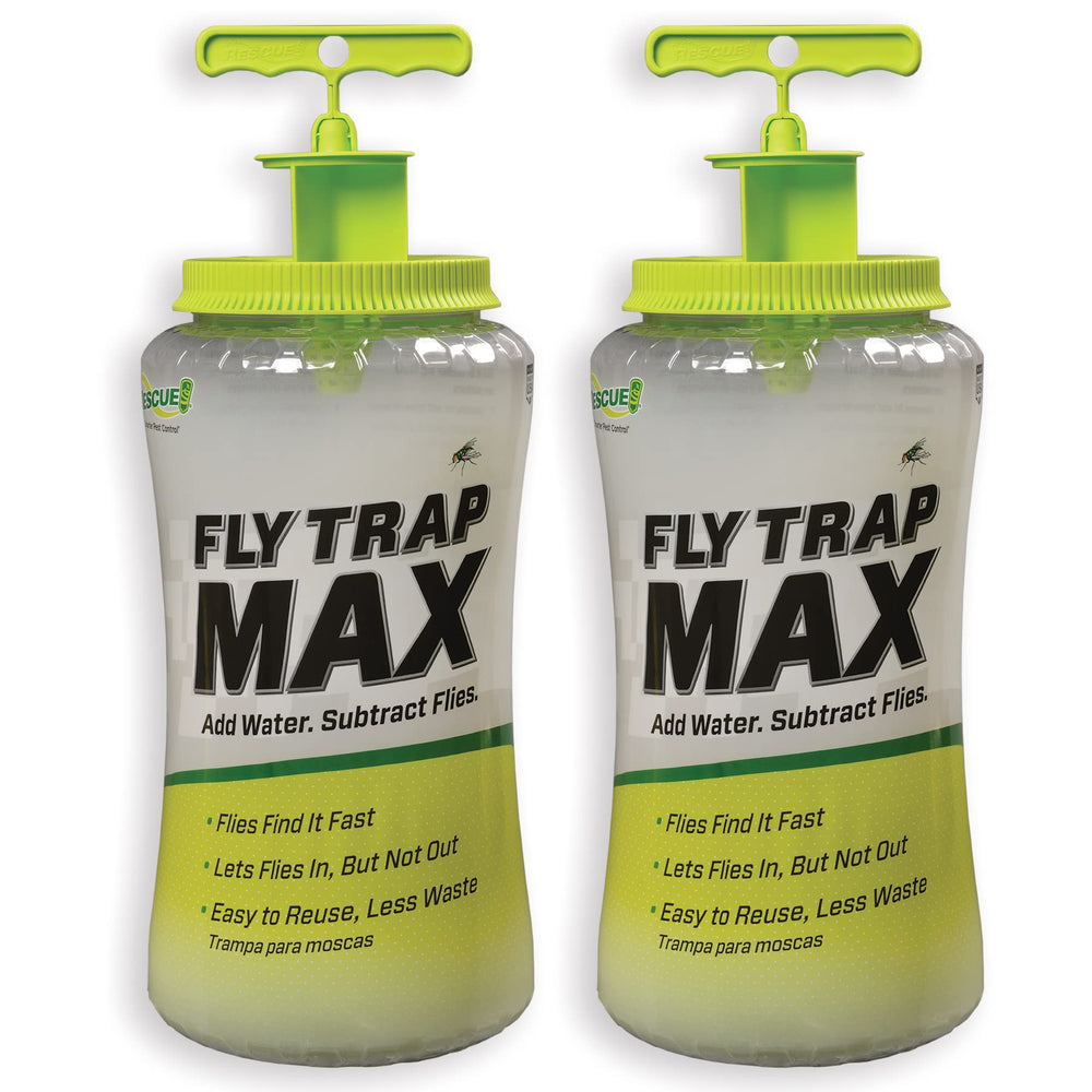 RESCUE! Fly Trap Max front view with attractant jar