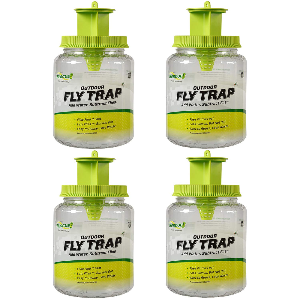 RESCUE! Outdoor Fly Trap green model front view