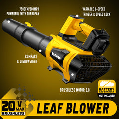 Restick Leaf Blower with Dewalt battery compatibility demonstration