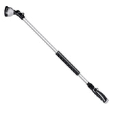 Restmo 36-inch watering wand in silver colour, front view