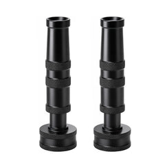 Restmo Brass Hose Nozzle front view with black finish