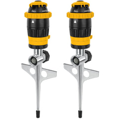 Restmo Gear Drive Sprinkler front view with yellow finish