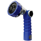 Restmo Heavy Duty Hose Nozzle front view in blue