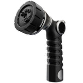 Restmo Heavy Duty Hose Nozzle side view with rubberized grip