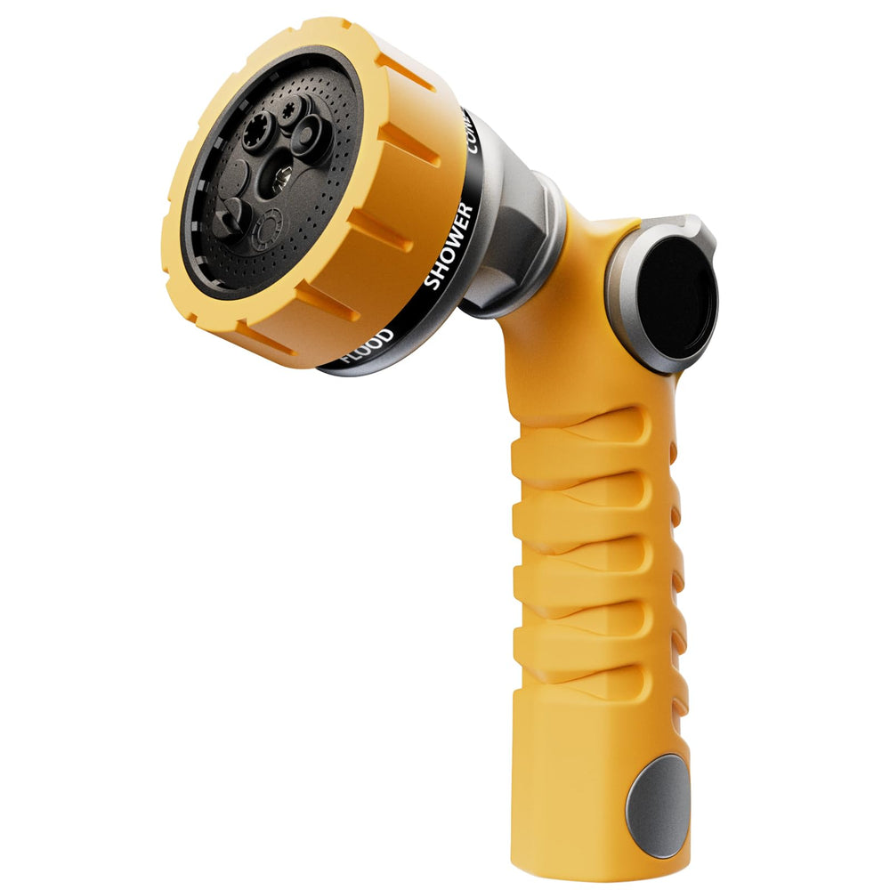 Restmo Heavy Duty Hose Nozzle yellow model front view