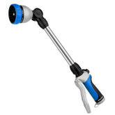 Restmo Heavy Duty Metal Hose Wand front view, blue, 16-inch