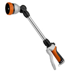Restmo Heavy Duty Metal Hose Wand front view in orange