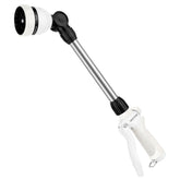 Restmo Heavy Duty Metal Hose Wand front view, white finish
